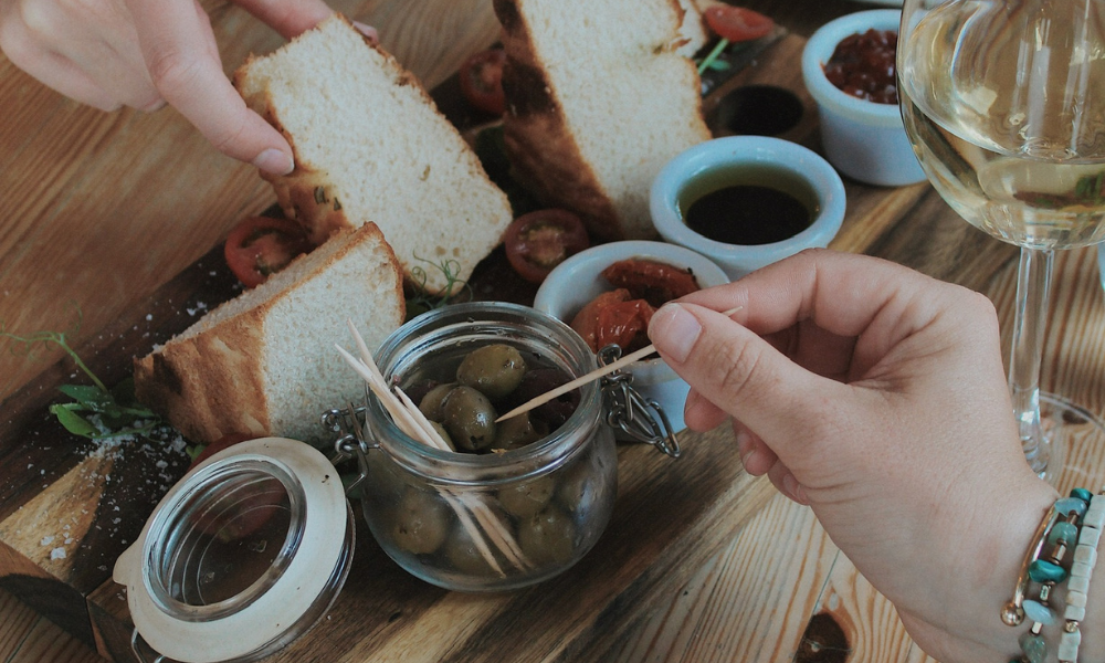 sharing bread board vegan menu